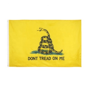 Bandera de <span class=keywords><strong>Gadsden</strong></span> de 90x150cm con la Leyenda 'No Pisar Me', para Fiestas de Té - Product Image 1