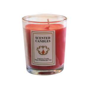 Scented Candles Soy Wax Glass Jar Candle Home Decoration Fragrance Candle Aromatherapy Use Cylinder Shape - Product Image 5