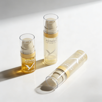 Bouteille portable PP Airless Pump 5 10 15ml avec bouchon pour kit de voyage, lait corporel, émulsion faciale, cosmétique