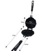Mini gaufres personnalisés en forme de cœur en aluminium ultraléger C11-WM5021 pour le camping et la randonnée
