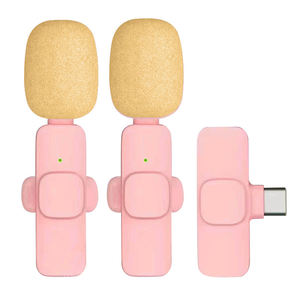 Micrófono Lavalier Inalámbrico Portátil K9 <span class=keywords><strong>con</strong></span> Conectores Tipo-C y USB-A para <span class=keywords><strong>iPhone</strong></span> y Uso Multidispositivo - Product Image 3