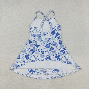 RTS No tariffario <span class=keywords><strong>pantaloncini</strong></span> all'ingrosso per bambine all'interno della squadra di poliestere <span class=keywords><strong>blu</strong></span> <span class=keywords><strong>calcio</strong></span> allegria Yoga Tennis abbigliamento sportivo sportivo abiti - Product Image 2