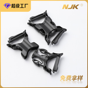 Pom Plastic <b>Clip</b> Buckle J1185 25 Black Durable For Bags Adjustable Straps - Product Image 5