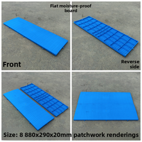 Tapis de sol d'entrepôt en plastique épaissi anti-humidité, à face unique, pour palette, grille combinée, plateau plat