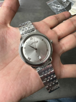 Montre mécanique automatique de luxe pour hommes, style hip-hop, avec cristal saphir, cadran classique argenté, boîtier en acier inoxydable