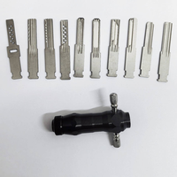 Kit d'outils de serrurier en aluminium pour ouverture rapide et réparation de serrures, résistant aux intempéries pour utilisation en cas d'urgence, ensemble professionnel d'ouverture de serrures