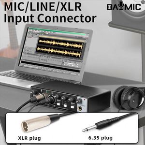 Interfaz de Audio Profesional OEM 2 Entradas 2 Salidas, Equipo de Grabación para Computadora, Doblaje en Vivo, Canto, USB Externo, Guitarra, Audiolibros - Product Image 3