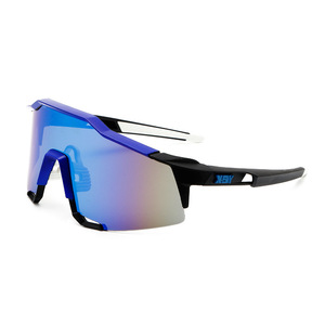 Xsy Men's Cycling Glasses Polarized UV400 <b>Large</b> <b>Frame</b> Outdoor Sports Sunglasses Windproof For Cycling Driving Fishing - Product Image 5
