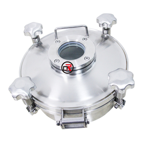 Couvercle <span class=keywords><strong>de</strong></span> trou d'homme sanitaire en acier inoxydable ouverture rapide atmosphérique trou d'homme sans pression - Product Image 3