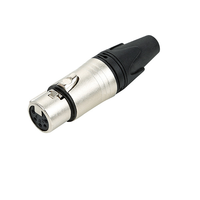Connecteur de câble XLR femelle 5 broches en alliage de zinc moulé sous pression pour éclairage de scène DMX, projecteurs mobiles, éclairage LED Par et consoles