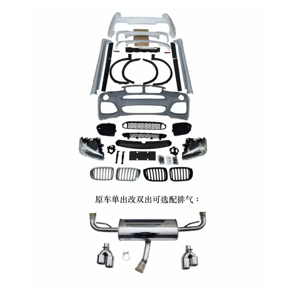 Kit carrozzeria per bmw x3 F25 2011-2013 a X3M 2014-compreso umper anteriore e posteriore con griglia e minigonne laterali
