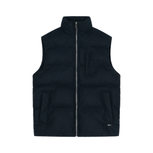 <span class=keywords><strong>Gilet</strong></span> matelassé à col montant pour <span class=keywords><strong>homme</strong></span> - <span class=keywords><strong>Gilet</strong></span> matelassé noir à fermeture éclair avec plusieurs poches - Product Image 1