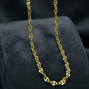 Wholesale 14K18K24K Micron Gold Plated Mariner <b>Link</b> Style Chain, Brass Gold Chain, Modern Chain Design, Fashion Chain Necklaces - Product Image 3