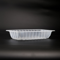 Plateau alimentaire en plastique Kingstar, plateau alimentaire biodégradable, plateau en PP
