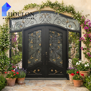 <span class=keywords><strong>Porte</strong></span> <span class=keywords><strong>d</strong></span>'<span class=keywords><strong>entrée</strong></span> en acier forgé de qualité supérieure pour villa - Product Image 5
