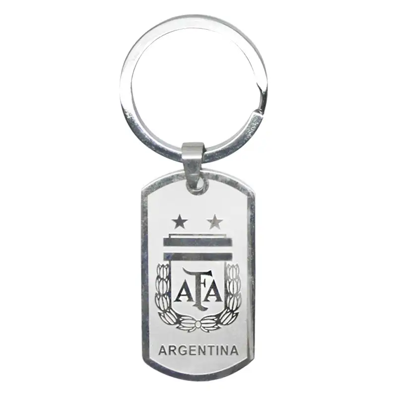 In Stock 2022 World Cup Qatar Football Fan Supplies Gift Souvenir Stainless Steel Keychain