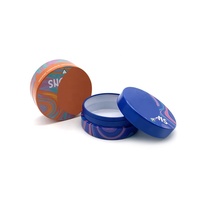 Boîte ronde en métal de qualité alimentaire résistante aux enfants Boîte en métal hermétique pour gommes à l'épreuve des enfants Boîte en étain de sécurité pour enfants