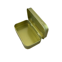 Boîte de rangement USB en fer et fer blanc givré pour petits accessoires d'écouteurs, avec couvercle coulissant et tiroir, écologique et personnalisable pour les consommateurs