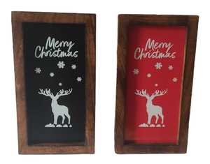 Letrero de Madera con Diseño de Árbol de Navidad, Decoración Navideña para Cafetería, Restaurante, Dormitorio - Product Image 2