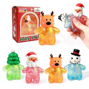Vente en gros usine Jouets à presser anti-stress Père Noël Bonhomme de neige, Décoration souple pour bureau quotidien et fêtes - Product Image 1