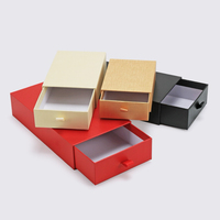 Boîte cadeau personnalisée avec logo personnalisé, en carton rigide, avec tiroir coulissant
