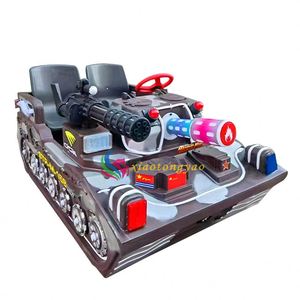 Venta al por mayor de coches de choque eléctricos para exteriores tipo tanque para centros de entretenimiento, con motor de 450W, 20 niveles de velocidad y construcción metálica - Product Image 2