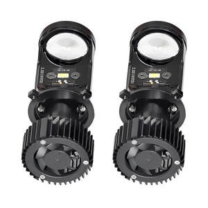 Bombilla LED para Faros Delanteros de Coche de 80 W y 16000 lm, Mini Lente Universal, 12 V, Color Azul, Chip 3570, H4, Mini Lente Universal - Product Image 2