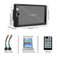 7 pouces 1 Din autoradio lecteur MP5 écran tactile affichage Autoradio stéréo MP5 vidéo voiture multimédia lecteur DVD