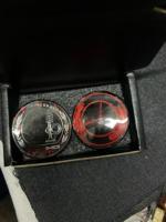 Badge de capot et de coffre en fibre de carbone, taille 82mm 74mm, base chromée, X1 X2 X3X4X5X6, autocollant emblème en fibre de carbone pour BMW