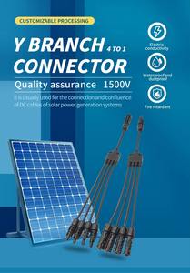 Conector Solar de Alto Voltaje PV005-4T1 Macho/Hembra 1500V 30A Capacidad de Corriente IP65 Certificado para Sistemas Solares a Gran Escala - Product Image 6