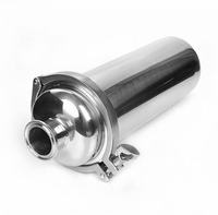 Filtre à cartouche sanitaire en acier inoxydable Sanying SS304 SS316L, type droit, à souder, pour conduite d'eau, poli, à faible pression