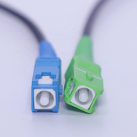 Supplier Harga Terbaik Kabel Drop Fiber Optik 1Core SM G657A SC/UPC SC/UPC Konektor Biru-Biru FTTH 20m 30m