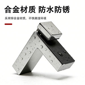 Clip en F pour verre, en alliage de zinc, réglable, épaisseur 3-38 mm, pour diverses applications - Product Image 4