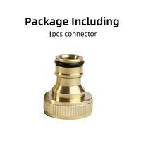 Connecteur fileté pour tuyau d'arrosage en laiton, 1 pièce, raccords rapides pour tuyau d'arrosage, connecteur pour robinet d'eau