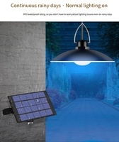 Lustre solaire LED étanche pour l'extérieur, éclairage de jardin pour hôtels et cours rurales, lampadaire solaire à induction