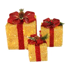 Gift box cute decoration warm white light, wholesale suppliers, indoor and outdoor decoration embellishment