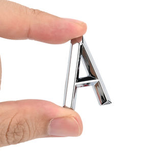 Lettere e Numeri Cromati Autoadesivi 3D Personalizzati OEM/ODM, Emblemi e Badge in Plastica ABS Cromata Argento e Nero <span class=keywords><strong>per</strong></span> Carrozzeria <span class=keywords><strong>Auto</strong></span> - Product Image 5