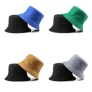 หมวกบักเก็ตผ้าฝ้ายขายส่งจากโรงงาน สีพื้นเรียบ น้ำหนักเบา ใส่ได้สองด้าน หมวกชาวประมงกันแดด สำหรับการเดินทางกลางแจ้ง - Product Image 6
