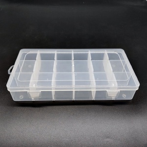 Hình chữ nhật trong suốt PP nhựa 18 gird có thể tháo rời hộp lưu trữ cho đồ trang sức - Product Image 2