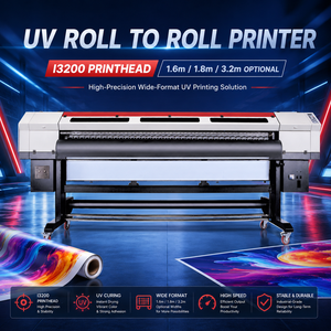 Waterproof Roll to Roll UV <b>Printer</b> Large Format Inkjet <b>Machine</b> for Banner Vinyl Flex Canvas <b>Sticker</b> Outdoor Signage Printing - Product Image 1