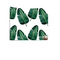 ヤシの葉緑の植物プリントヒッピーリビングルームウォールアート多目的ハンギングタペストリー