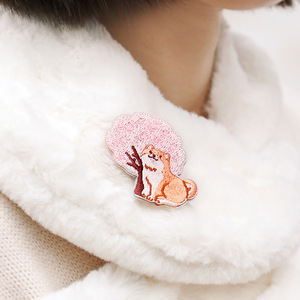 Em Estoque: <span class=keywords><strong>Patches</strong></span> de Bordado Autoadesivos de Flor de Cerejeira |   Adesivos de Animais Sakura Fofos com Lantejoulas para Bolsas e Capas de Telefone - Product Image 4