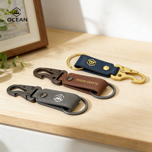 Manufacturers Wholesale Kids Leather Keychain Promotion Gift Leather Rope Car Keychain