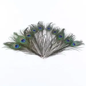 Wholesale cheap Real 25-30CM Natural Peacock Feathers Sale for Decoration