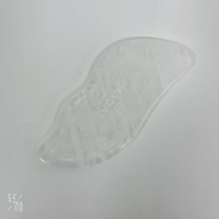 كوارتز وردي طبيعي Gua Sha Amethyst أخضر أفتيرينيان اليشم Gua Sha لوح كشط الوجه مدلك وجه Gua Sha أحجار