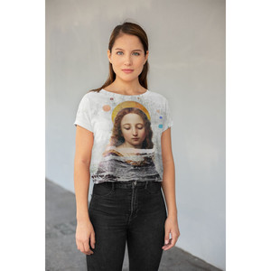 T-shirt corta con stampa all-over del sistema solare - Product Image 1