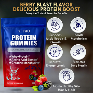 OEM Wholesale High <b>Protein</b> Muscle Gummies Supplements for Boosting Muscle Strength, Whey <b>Protein</b> Gummies, 120 gummies - Product Image 5