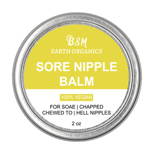 Bálsamo para pezones natural y vegano con extracto de caléndula, humectante para pezones agrietados y pezones de lactancia en crecimiento - Product Image 4