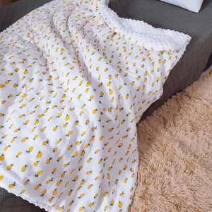 <span class=keywords><strong>Couverture</strong></span> à langer en mousseline polaire pour bébé, impression double face, avec différentes couleurs, pour différentes tailles de lit. - Product Image 2