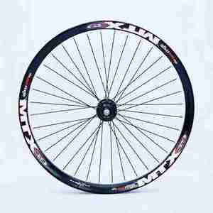 Kit <span class=keywords><strong>de</strong></span> Rueda Delantera MTB <span class=keywords><strong>con</strong></span> Freno <span class=keywords><strong>de</strong></span> <span class=keywords><strong>Disco</strong></span> <span class=keywords><strong>de</strong></span> Aluminio MTX <span class=keywords><strong>de</strong></span> <span class=keywords><strong>26</strong></span>/27.5/29 Pulgadas para Bicicletas <span class=keywords><strong>de</strong></span> Montaña - Neumático Clincher Duradero - Product Image 1